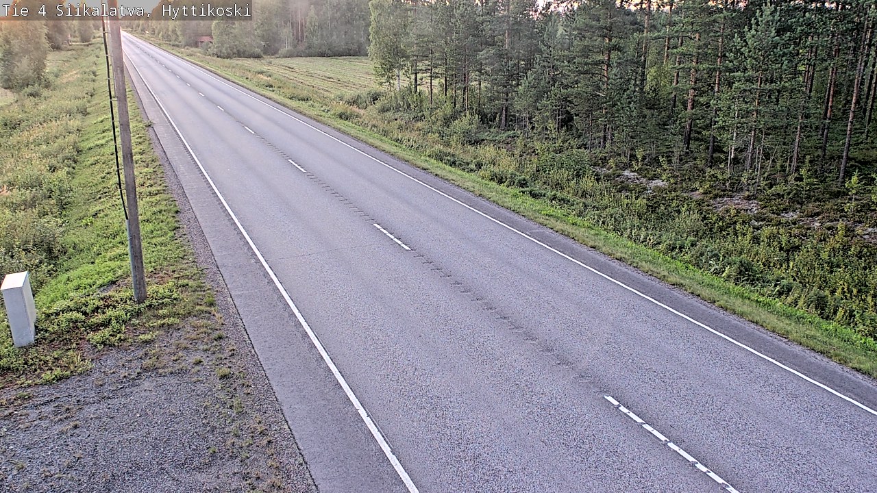 Weather Camera Image Road 4 Siikalatva, Hyttikoski, Siikalatva, Pohjois-Pohjanmaa