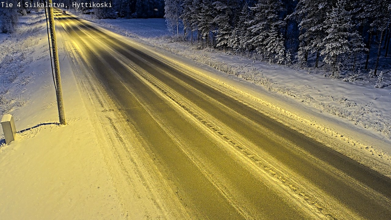 Weather Camera Image Väg 4 Siikalatva, Hyttikoski, Siikalatva, Pohjois-Pohjanmaa