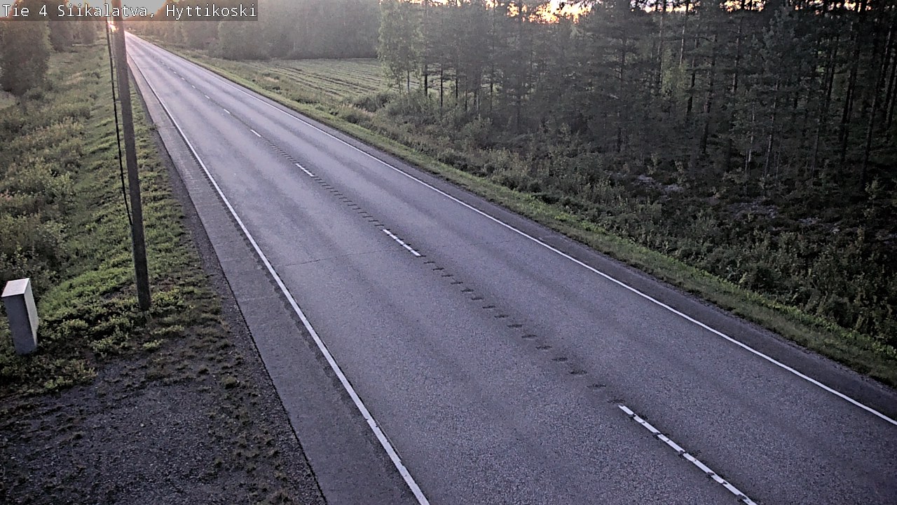 Weather Camera Image Road 4 Siikalatva, Hyttikoski, Siikalatva, Pohjois-Pohjanmaa
