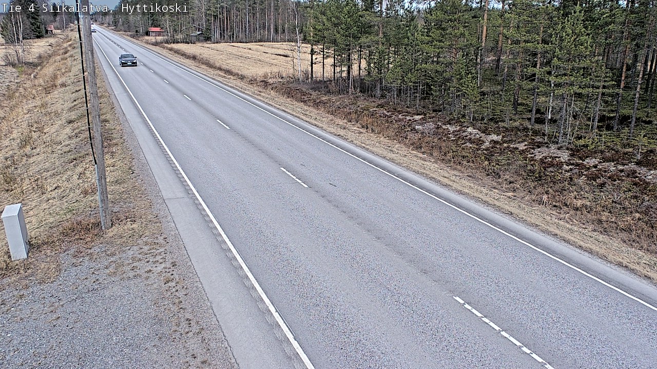 Weather Camera Image Road 4 Siikalatva, Hyttikoski, Siikalatva, Pohjois-Pohjanmaa