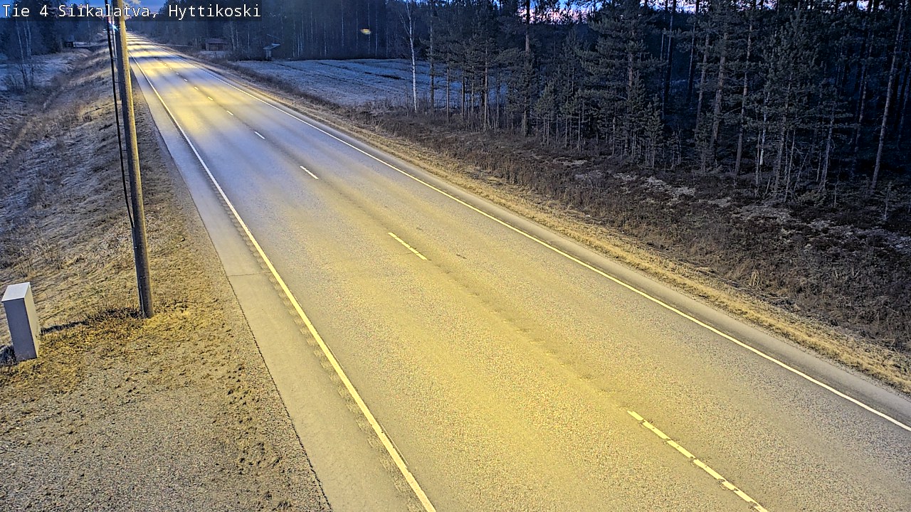 Weather Camera Image Väg 4 Siikalatva, Hyttikoski, Siikalatva, Pohjois-Pohjanmaa