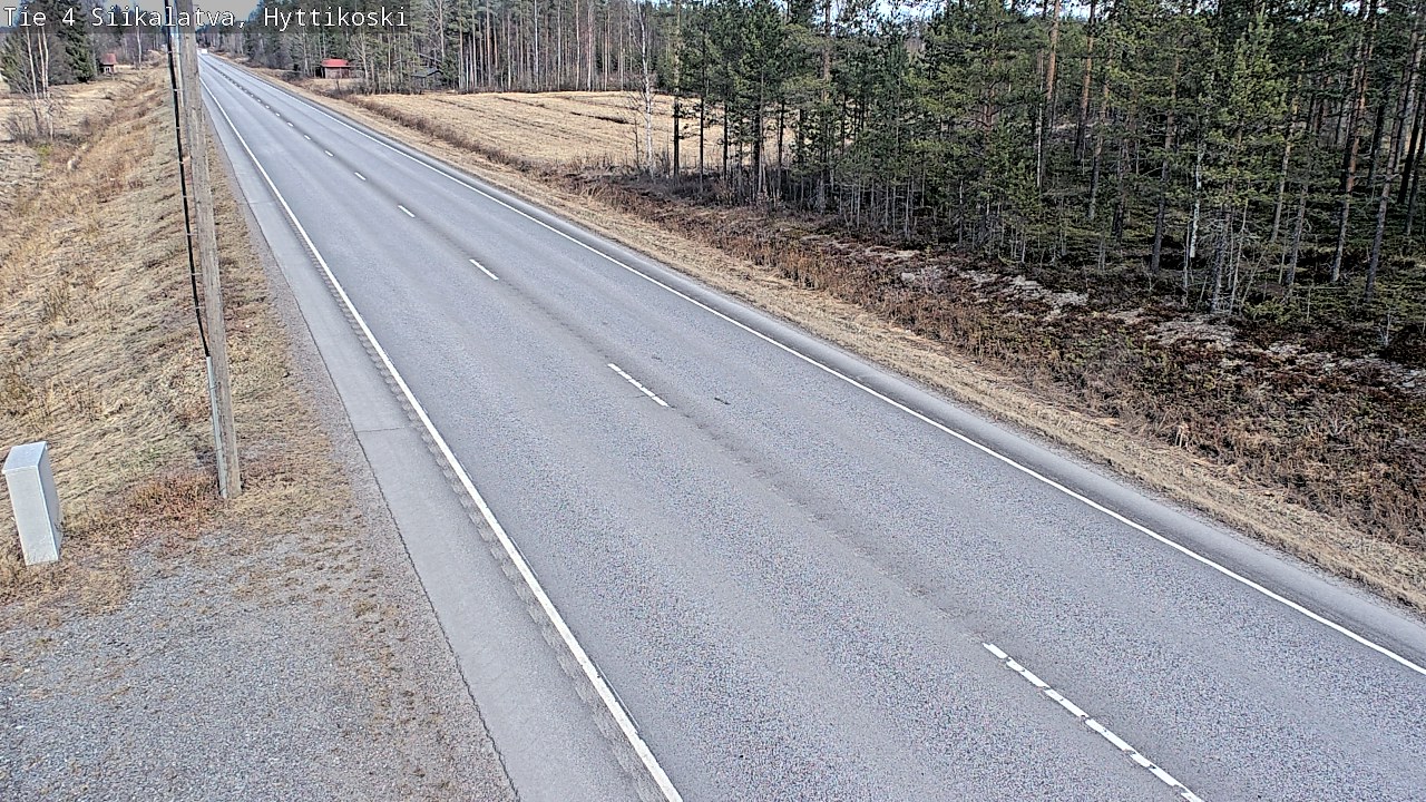 Weather Camera Image Väg 4 Siikalatva, Hyttikoski, Siikalatva, Pohjois-Pohjanmaa