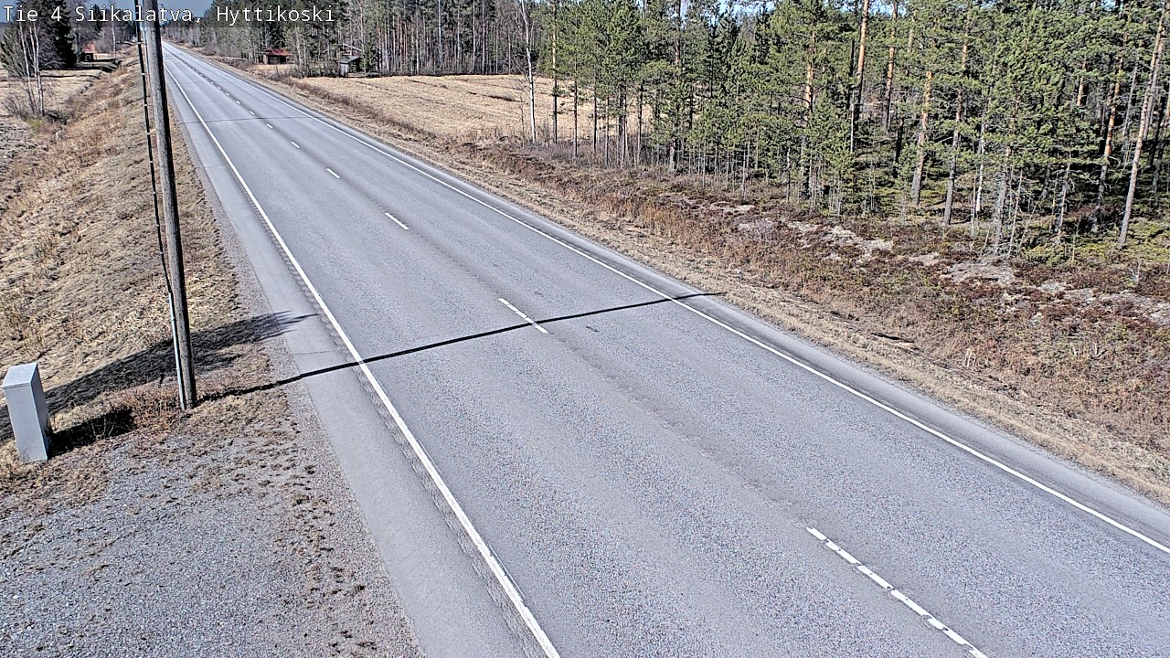 Weather Camera Image Väg 4 Siikalatva, Hyttikoski, Siikalatva, Pohjois-Pohjanmaa