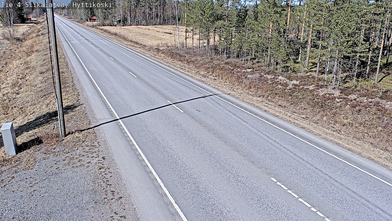 Weather Camera Image Väg 4 Siikalatva, Hyttikoski, Siikalatva, Pohjois-Pohjanmaa