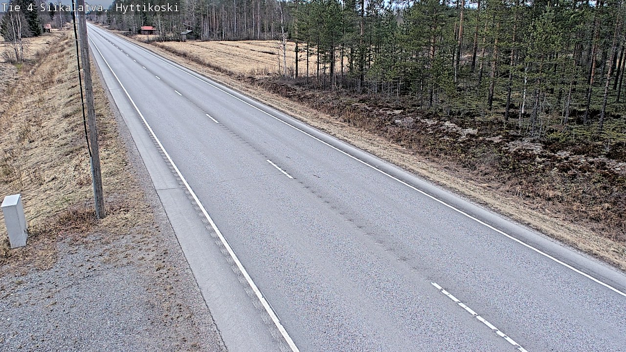 Weather Camera Image Road 4 Siikalatva, Hyttikoski, Siikalatva, Pohjois-Pohjanmaa