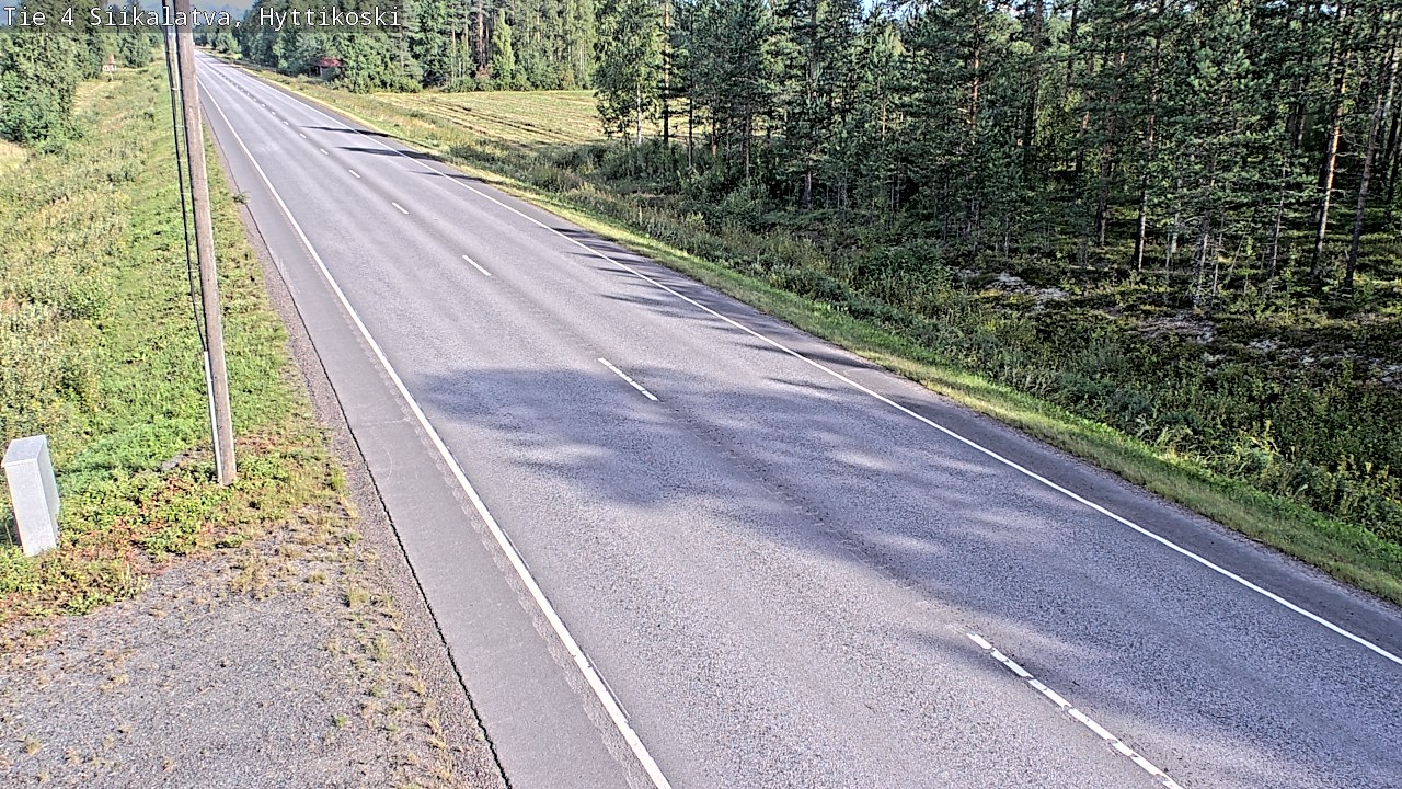 Weather Camera Image Road 4 Siikalatva, Hyttikoski, Siikalatva, Pohjois-Pohjanmaa