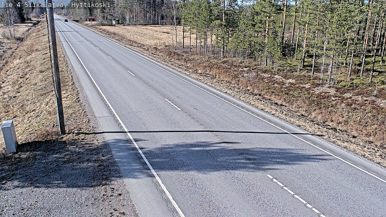 Weather Camera Image Väg 4 Siikalatva, Hyttikoski, Siikalatva, Pohjois-Pohjanmaa