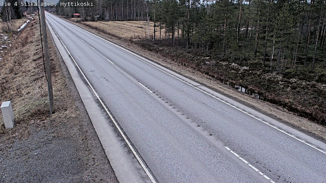 Weather Camera Image Road 4 Siikalatva, Hyttikoski, Siikalatva, Pohjois-Pohjanmaa
