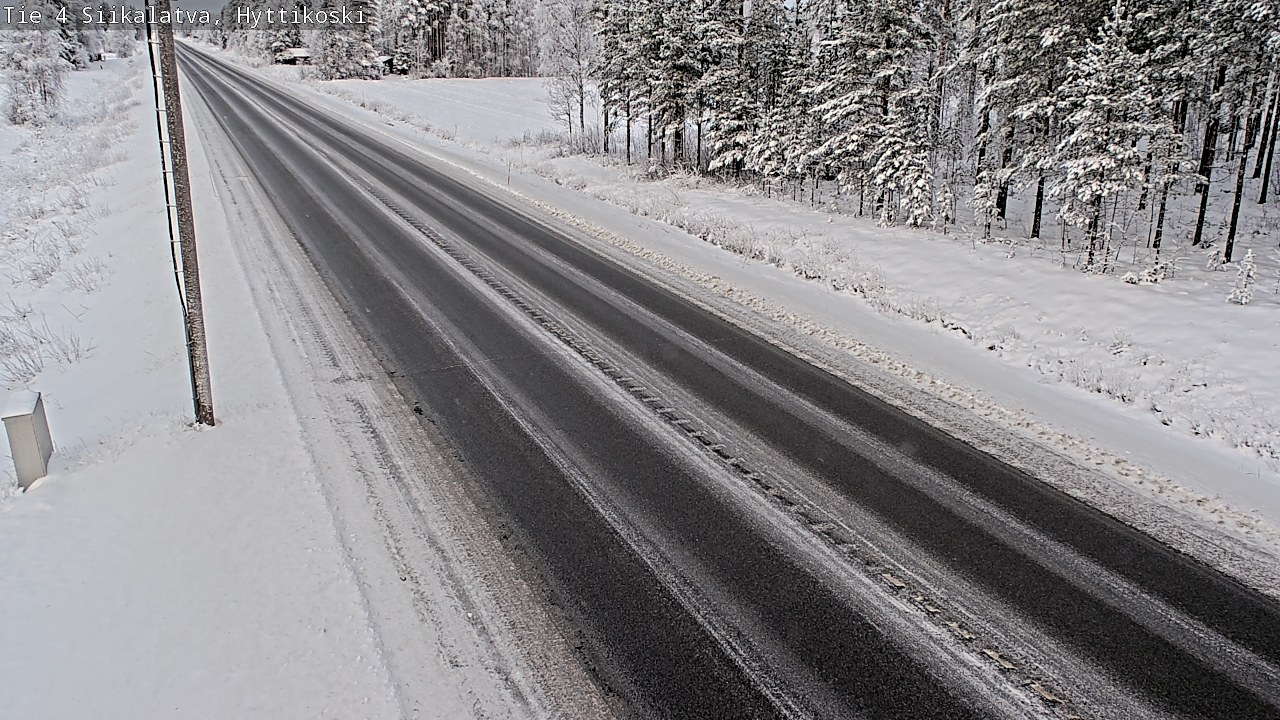 Weather Camera Image Väg 4 Siikalatva, Hyttikoski, Siikalatva, Pohjois-Pohjanmaa