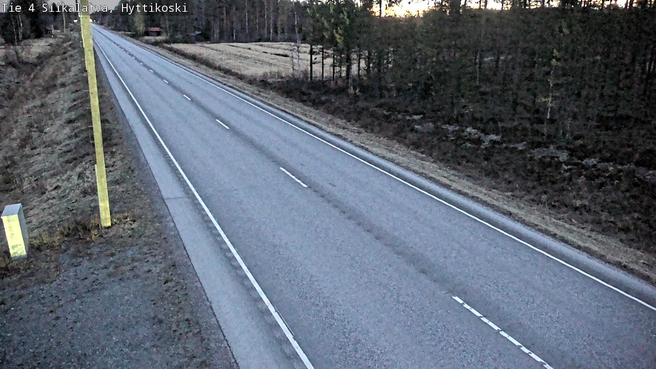 Weather Camera Image Väg 4 Siikalatva, Hyttikoski, Siikalatva, Pohjois-Pohjanmaa