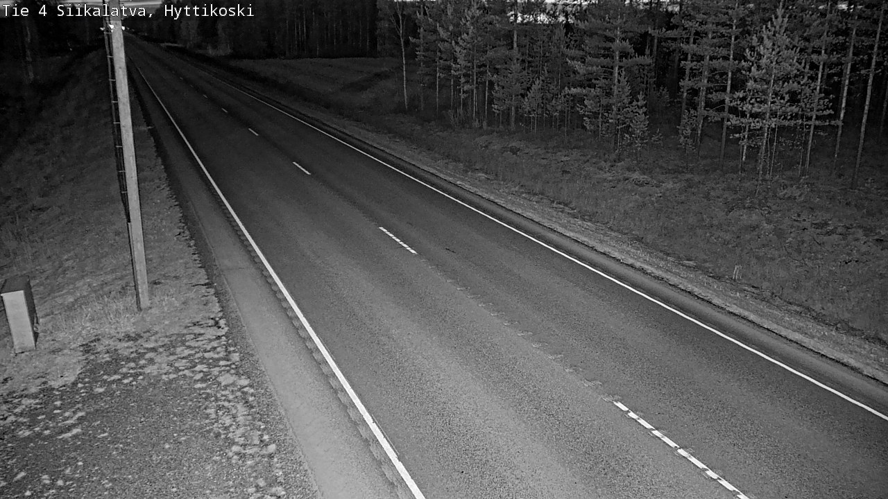 Weather Camera Image Väg 4 Siikalatva, Hyttikoski, Siikalatva, Pohjois-Pohjanmaa
