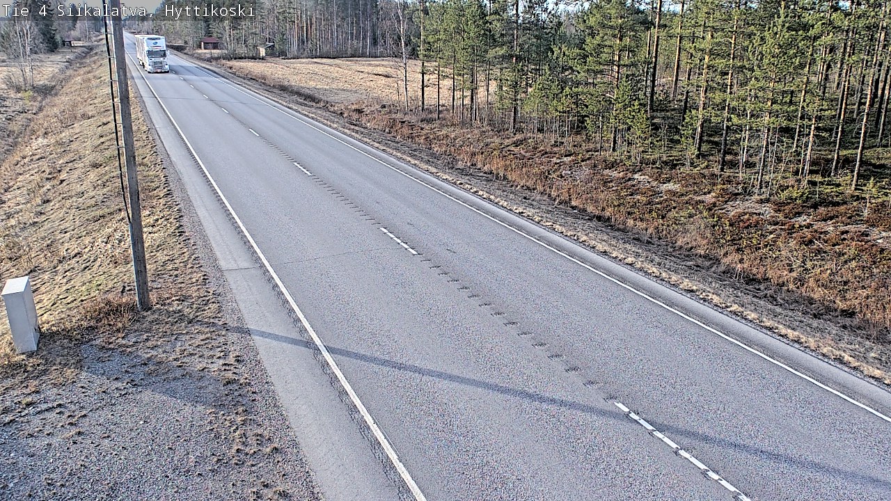 Weather Camera Image Väg 4 Siikalatva, Hyttikoski, Siikalatva, Pohjois-Pohjanmaa