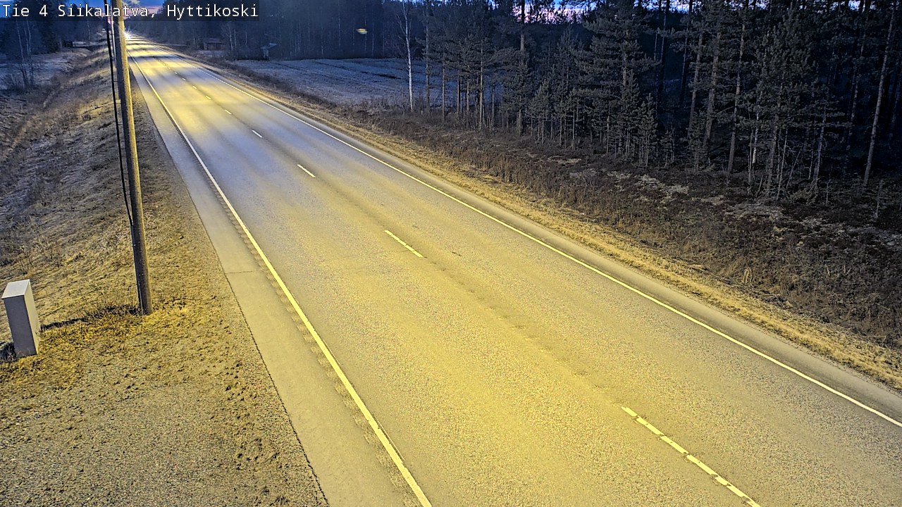 Weather Camera Image Väg 4 Siikalatva, Hyttikoski, Siikalatva, Pohjois-Pohjanmaa
