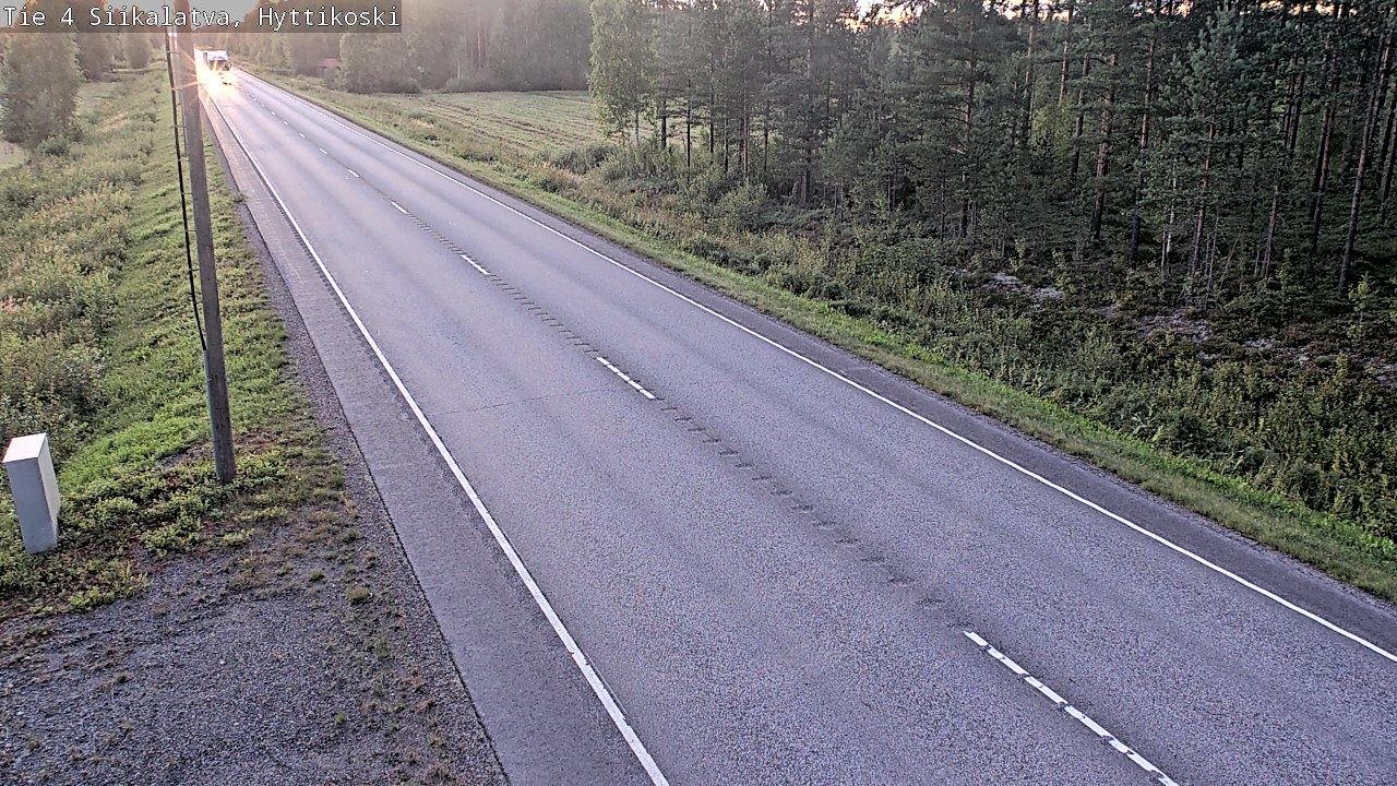 Weather Camera Image Road 4 Siikalatva, Hyttikoski, Siikalatva, Pohjois-Pohjanmaa
