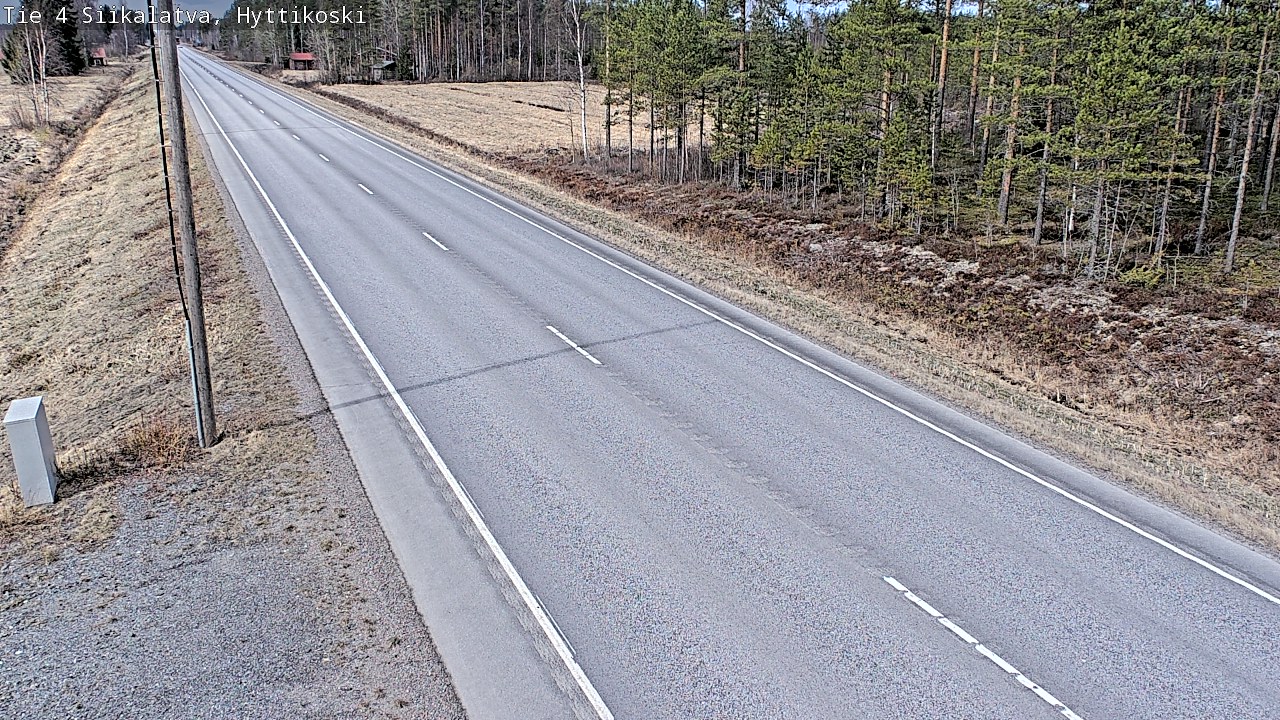 Weather Camera Image Road 4 Siikalatva, Hyttikoski, Siikalatva, Pohjois-Pohjanmaa