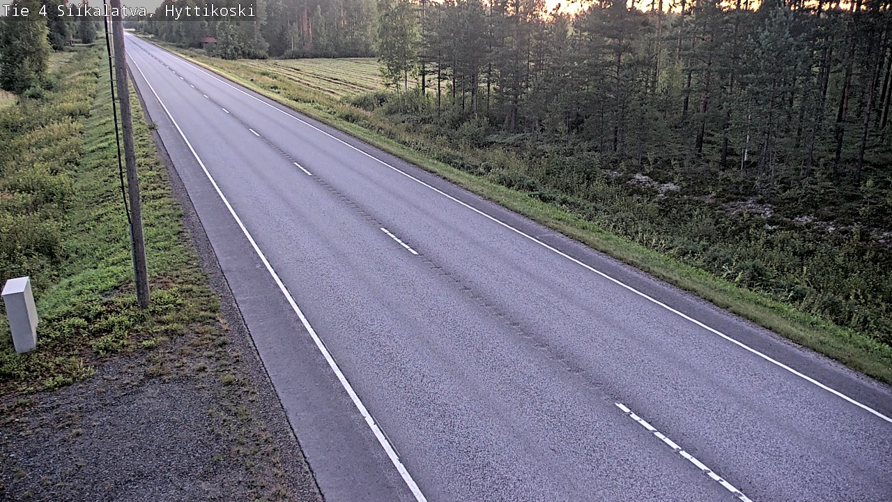 Weather Camera Image Road 4 Siikalatva, Hyttikoski, Siikalatva, Pohjois-Pohjanmaa