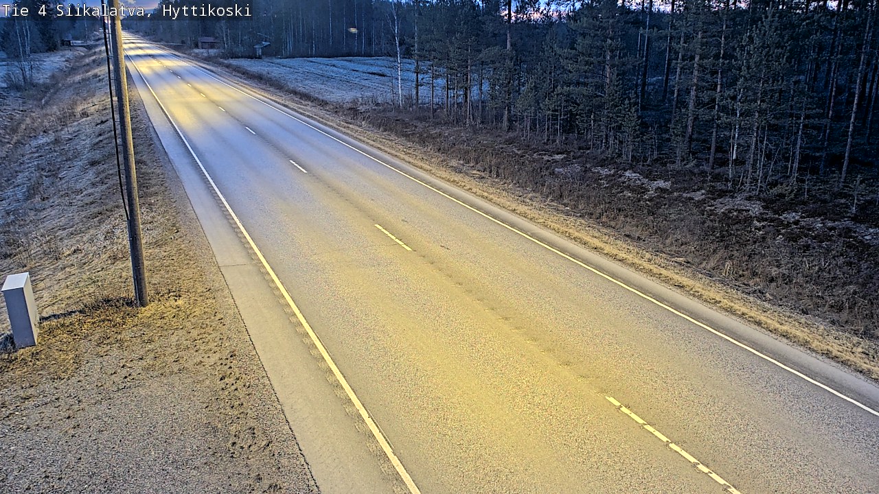 Weather Camera Image Väg 4 Siikalatva, Hyttikoski, Siikalatva, Pohjois-Pohjanmaa