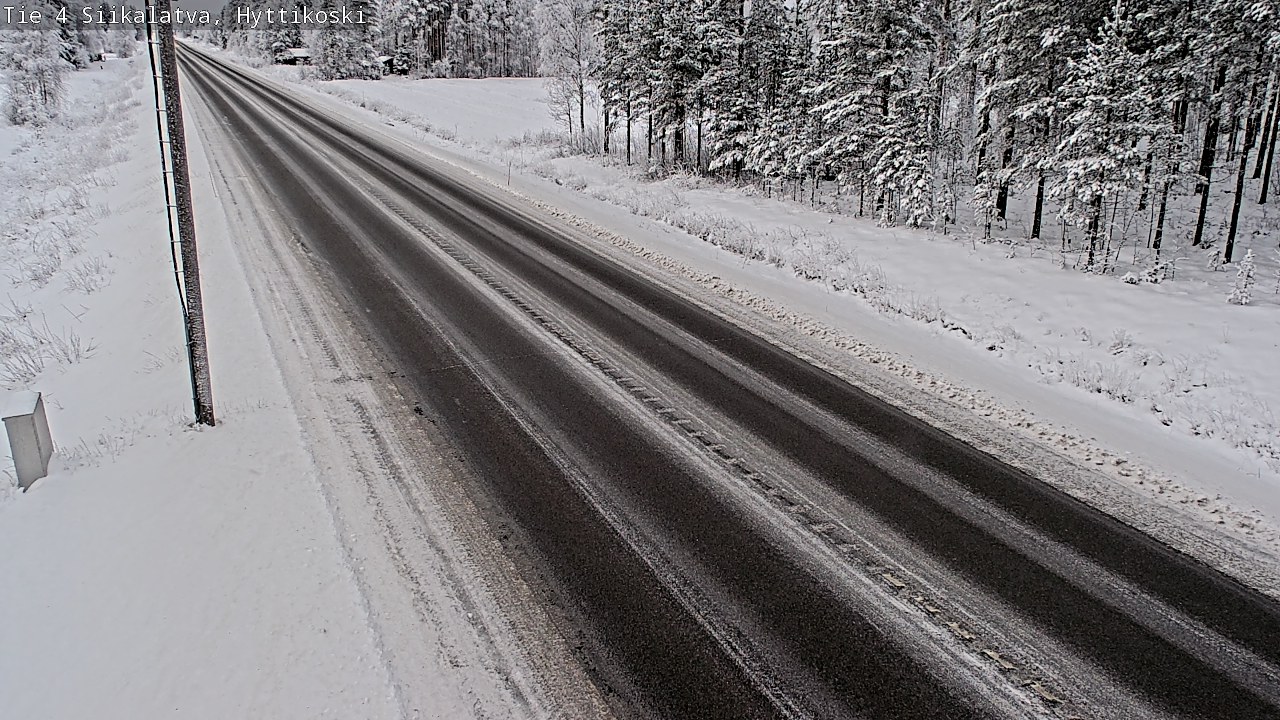Weather Camera Image Väg 4 Siikalatva, Hyttikoski, Siikalatva, Pohjois-Pohjanmaa
