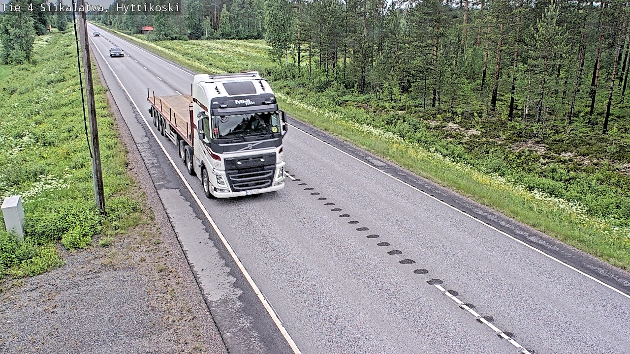 Weather Camera Image Väg 4 Siikalatva, Hyttikoski, Siikalatva, Pohjois-Pohjanmaa