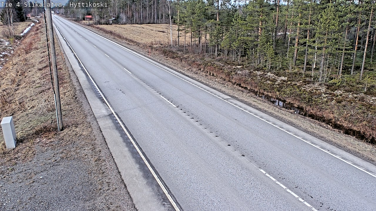 Weather Camera Image Road 4 Siikalatva, Hyttikoski, Siikalatva, Pohjois-Pohjanmaa