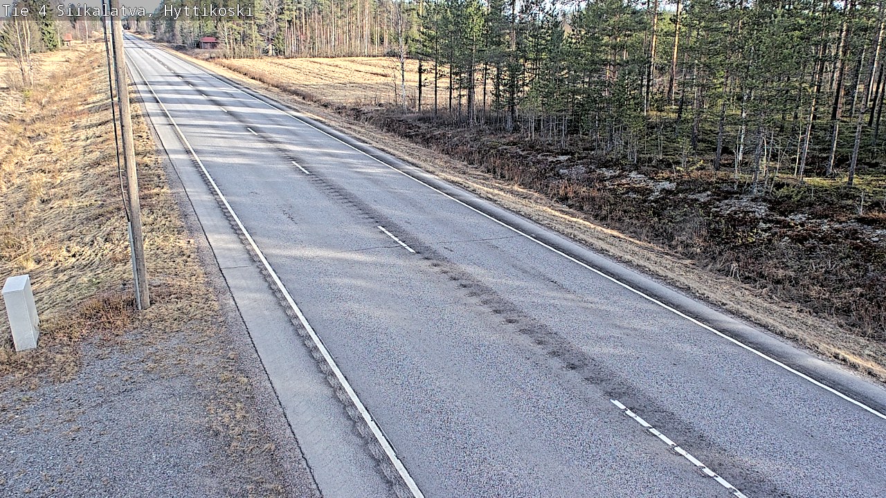 Weather Camera Image Väg 4 Siikalatva, Hyttikoski, Siikalatva, Pohjois-Pohjanmaa