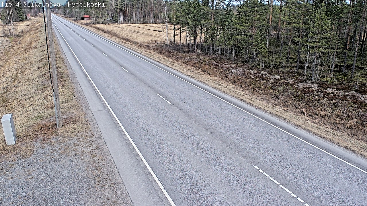 Weather Camera Image Road 4 Siikalatva, Hyttikoski, Siikalatva, Pohjois-Pohjanmaa