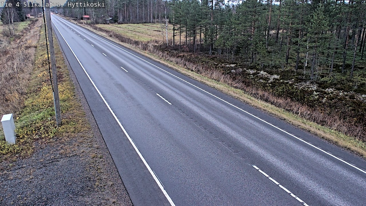 Weather Camera Image Väg 4 Siikalatva, Hyttikoski, Siikalatva, Pohjois-Pohjanmaa