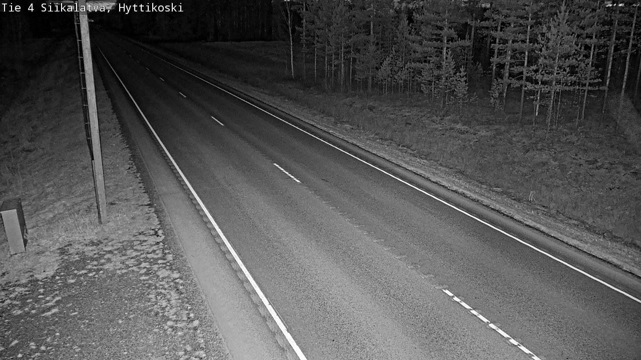 Weather Camera Image Väg 4 Siikalatva, Hyttikoski, Siikalatva, Pohjois-Pohjanmaa