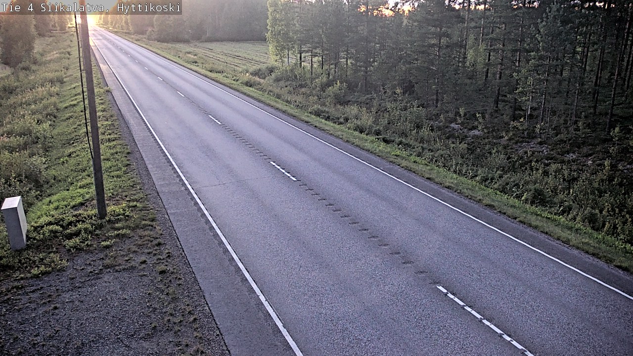 Weather Camera Image Road 4 Siikalatva, Hyttikoski, Siikalatva, Pohjois-Pohjanmaa