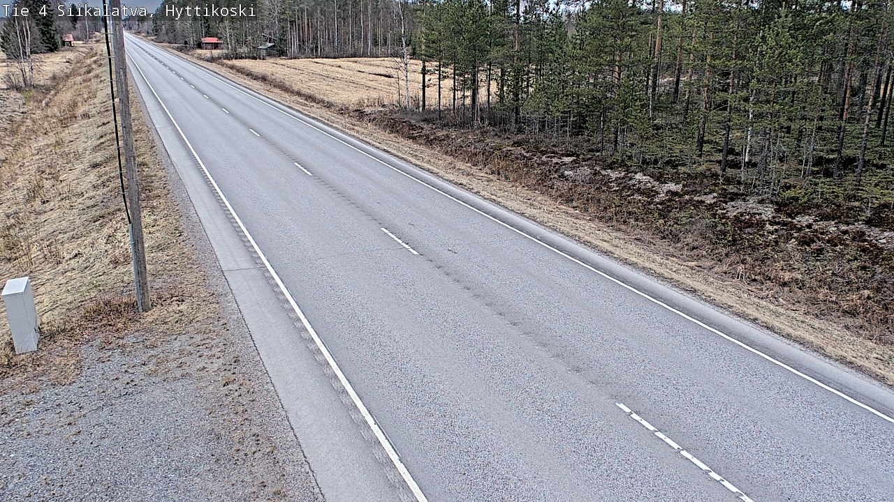 Weather Camera Image Road 4 Siikalatva, Hyttikoski, Siikalatva, Pohjois-Pohjanmaa