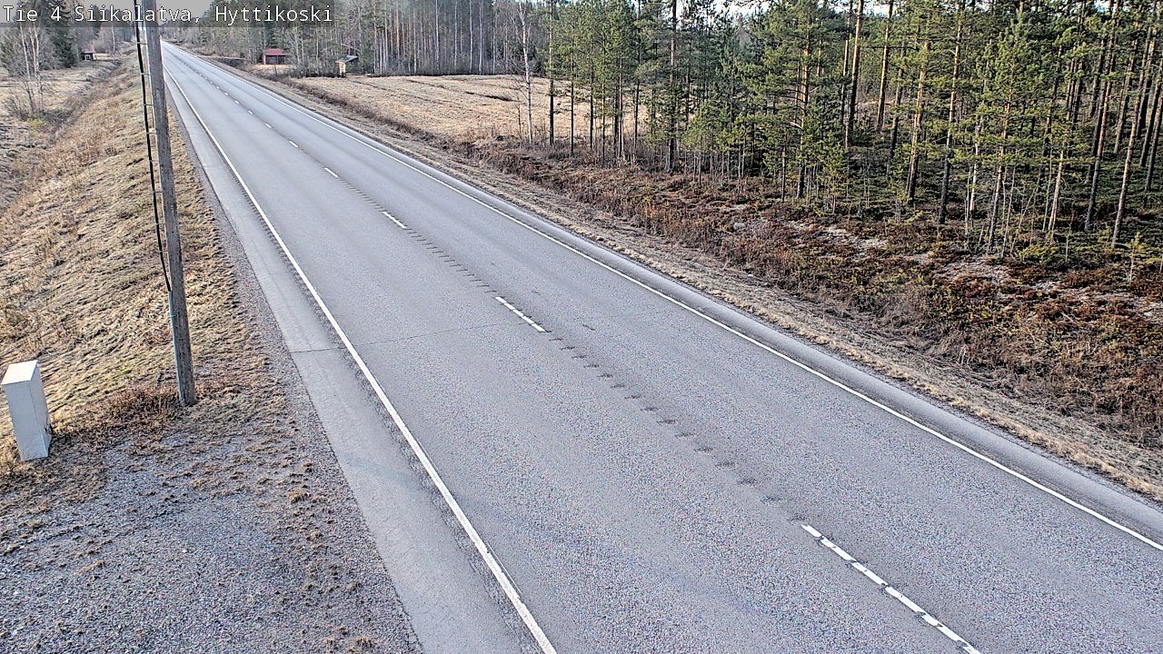 Weather Camera Image Väg 4 Siikalatva, Hyttikoski, Siikalatva, Pohjois-Pohjanmaa