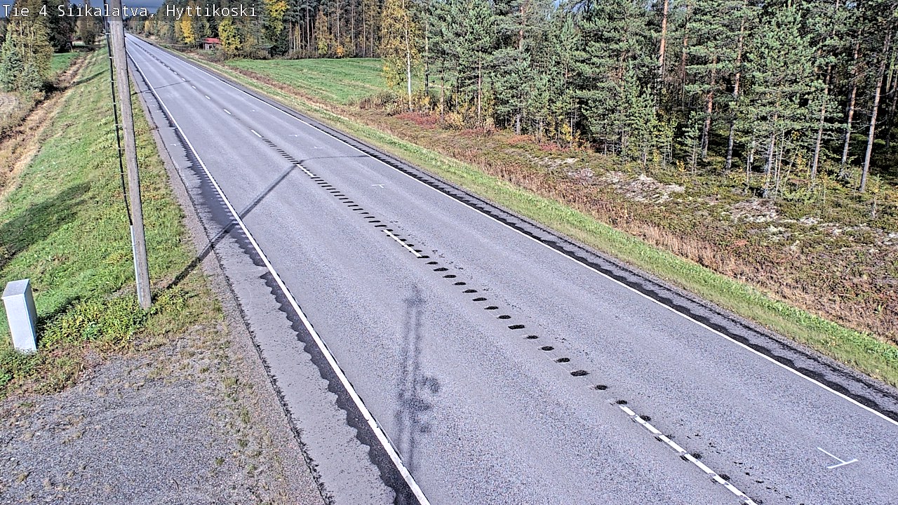 Weather Camera Image Road 4 Siikalatva, Hyttikoski, Siikalatva, Pohjois-Pohjanmaa