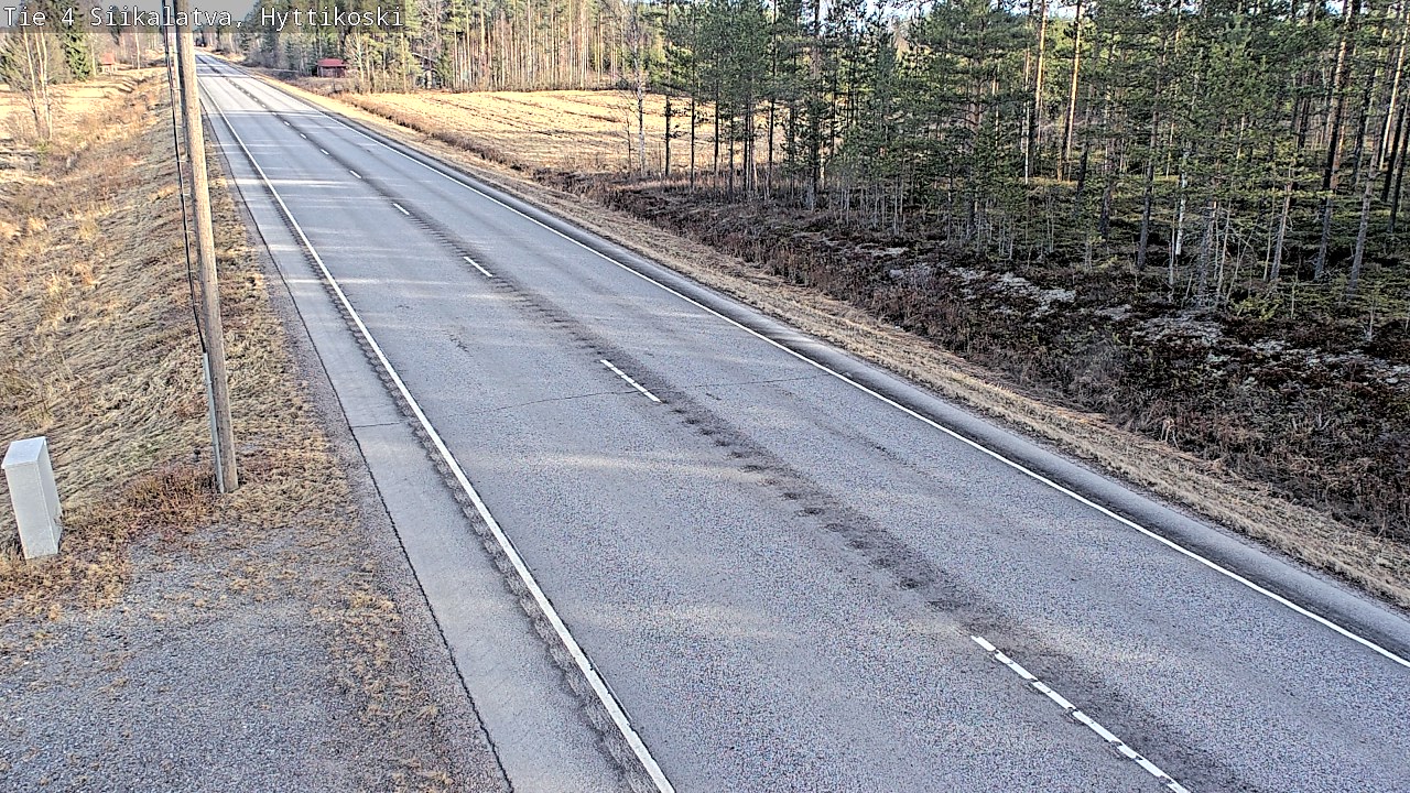 Weather Camera Image Väg 4 Siikalatva, Hyttikoski, Siikalatva, Pohjois-Pohjanmaa