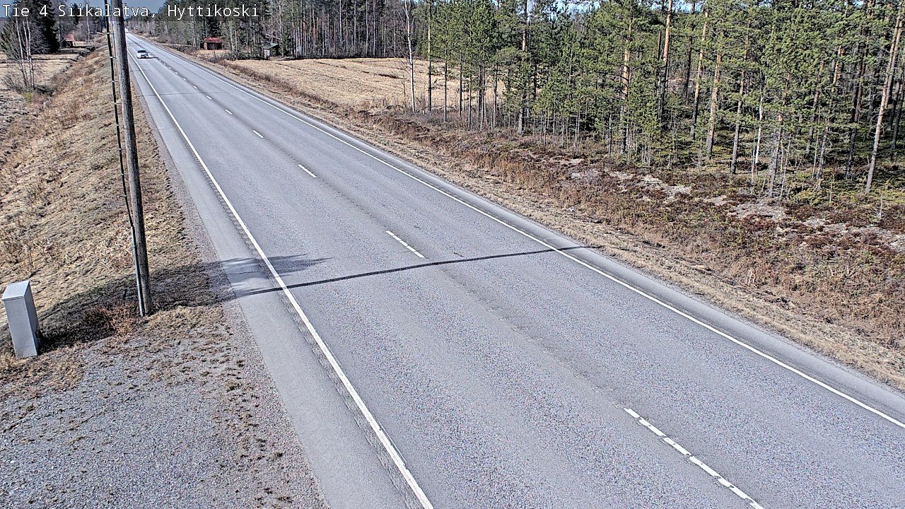 Weather Camera Image Väg 4 Siikalatva, Hyttikoski, Siikalatva, Pohjois-Pohjanmaa