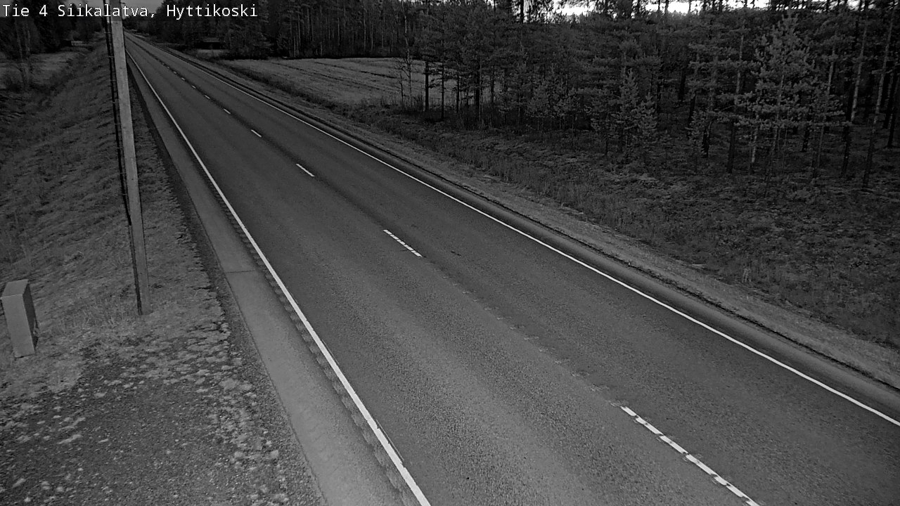 Weather Camera Image Väg 4 Siikalatva, Hyttikoski, Siikalatva, Pohjois-Pohjanmaa