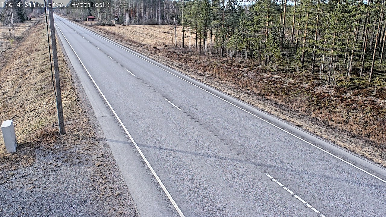 Weather Camera Image Väg 4 Siikalatva, Hyttikoski, Siikalatva, Pohjois-Pohjanmaa
