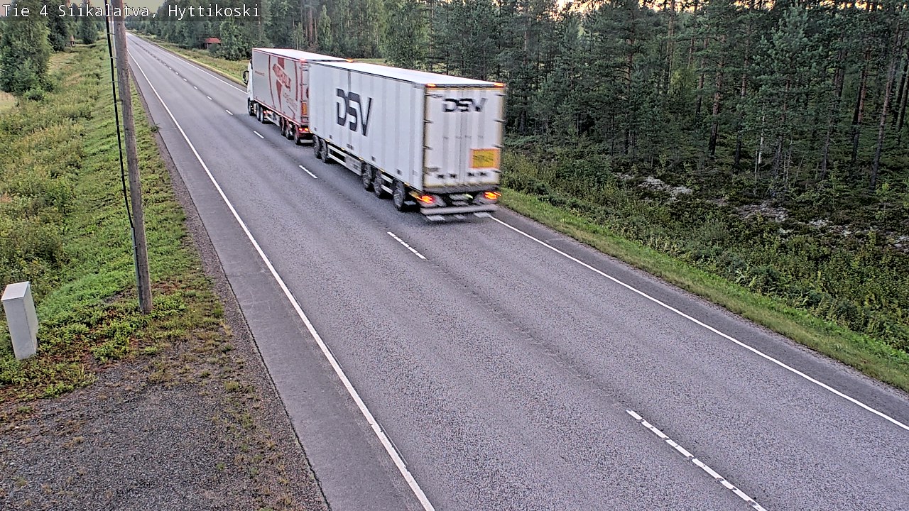 Weather Camera Image Road 4 Siikalatva, Hyttikoski, Siikalatva, Pohjois-Pohjanmaa