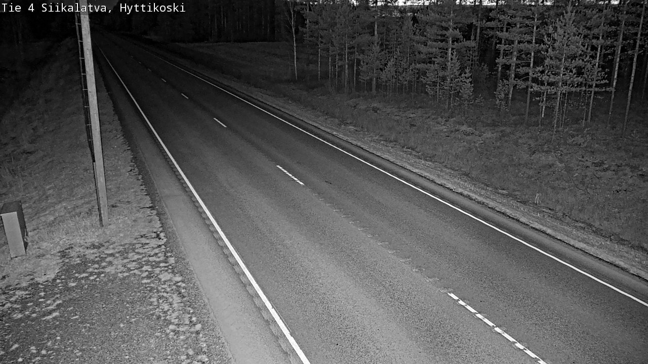 Weather Camera Image Väg 4 Siikalatva, Hyttikoski, Siikalatva, Pohjois-Pohjanmaa