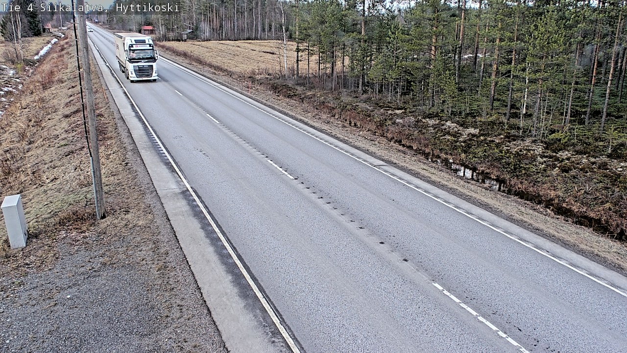 Weather Camera Image Road 4 Siikalatva, Hyttikoski, Siikalatva, Pohjois-Pohjanmaa