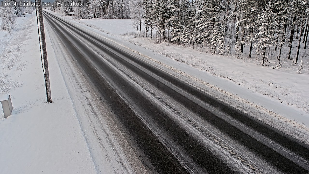Weather Camera Image Väg 4 Siikalatva, Hyttikoski, Siikalatva, Pohjois-Pohjanmaa