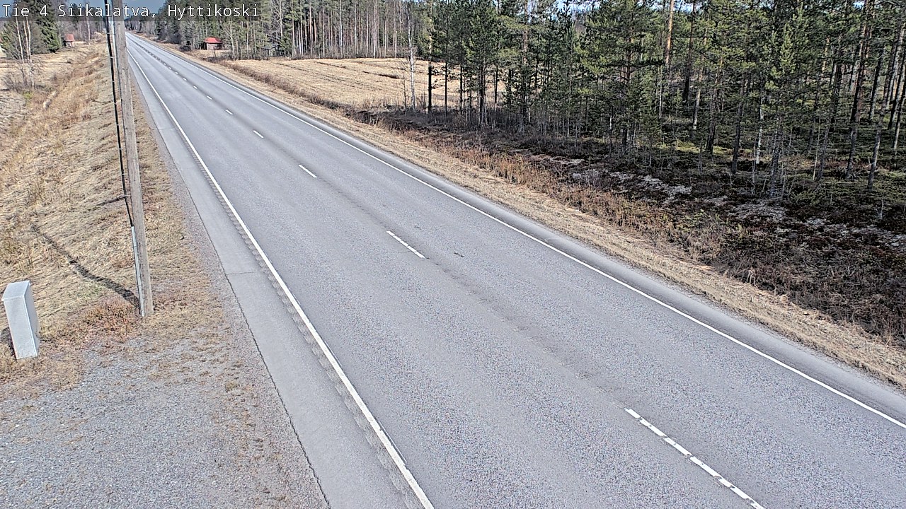 Weather Camera Image Väg 4 Siikalatva, Hyttikoski, Siikalatva, Pohjois-Pohjanmaa