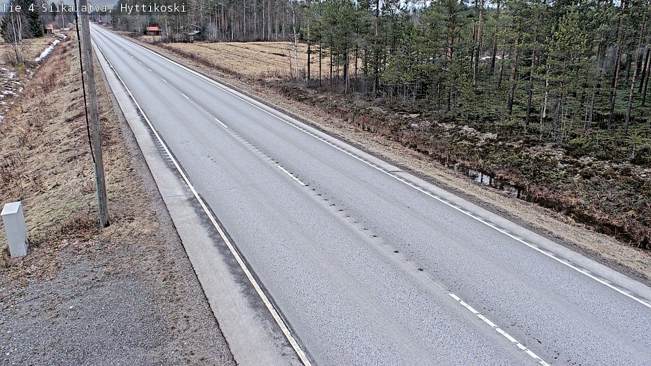 Weather Camera Image Road 4 Siikalatva, Hyttikoski, Siikalatva, Pohjois-Pohjanmaa