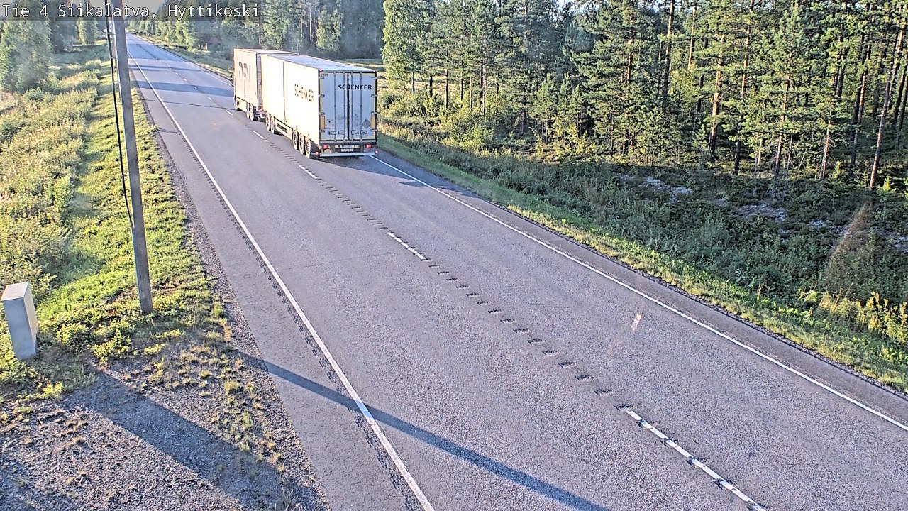 Weather Camera Image Road 4 Siikalatva, Hyttikoski, Siikalatva, Pohjois-Pohjanmaa