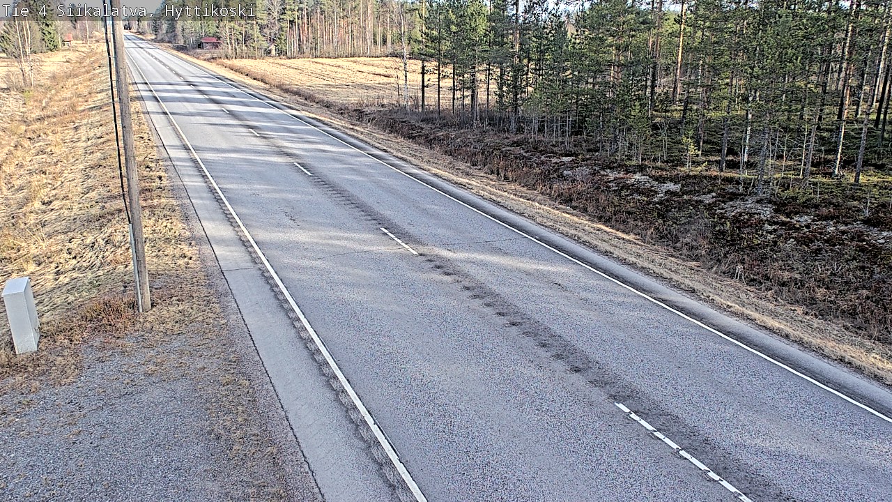 Weather Camera Image Väg 4 Siikalatva, Hyttikoski, Siikalatva, Pohjois-Pohjanmaa