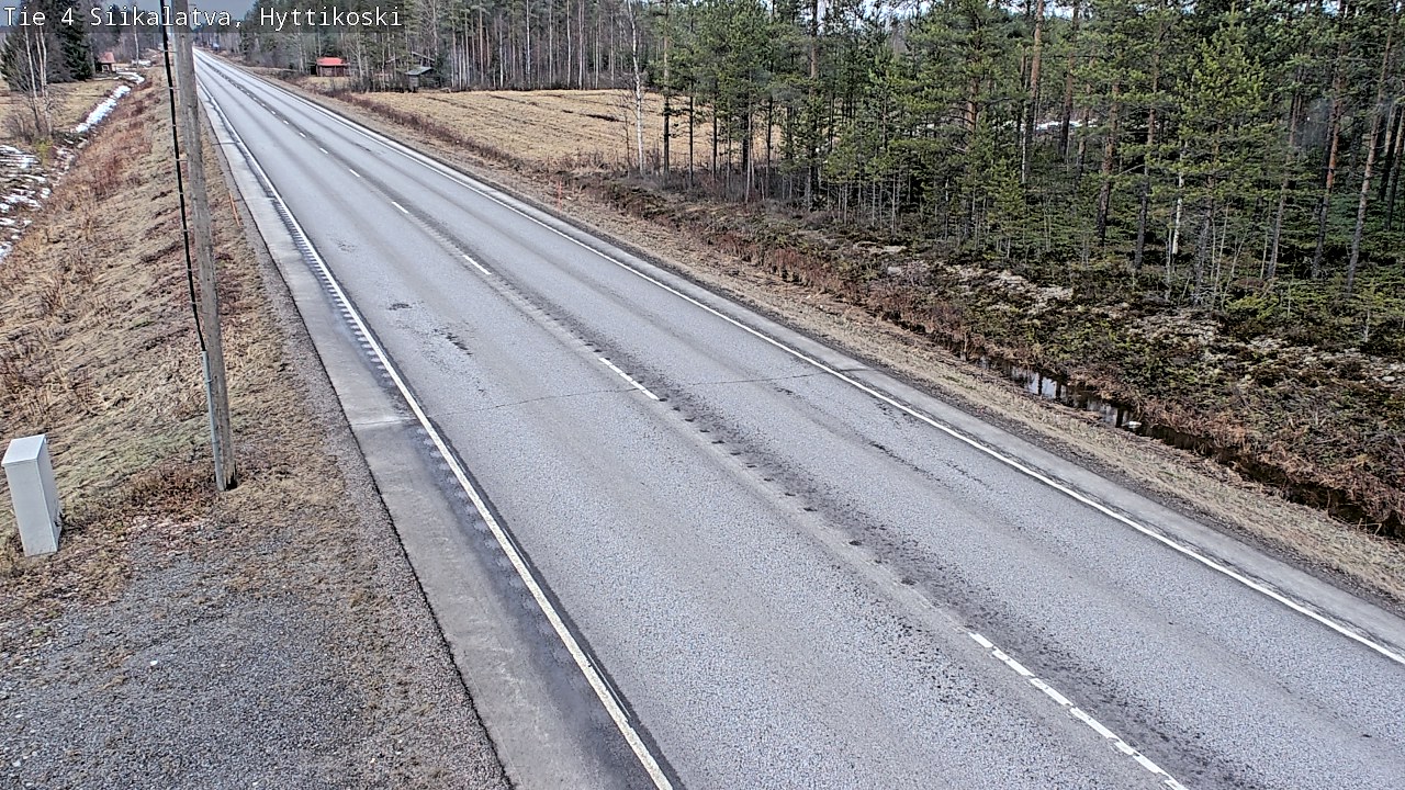 Weather Camera Image Road 4 Siikalatva, Hyttikoski, Siikalatva, Pohjois-Pohjanmaa