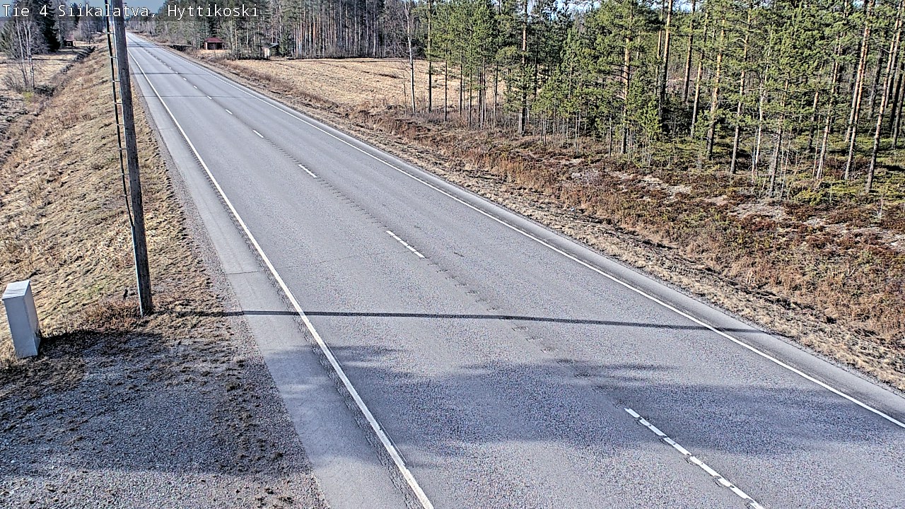 Weather Camera Image Väg 4 Siikalatva, Hyttikoski, Siikalatva, Pohjois-Pohjanmaa