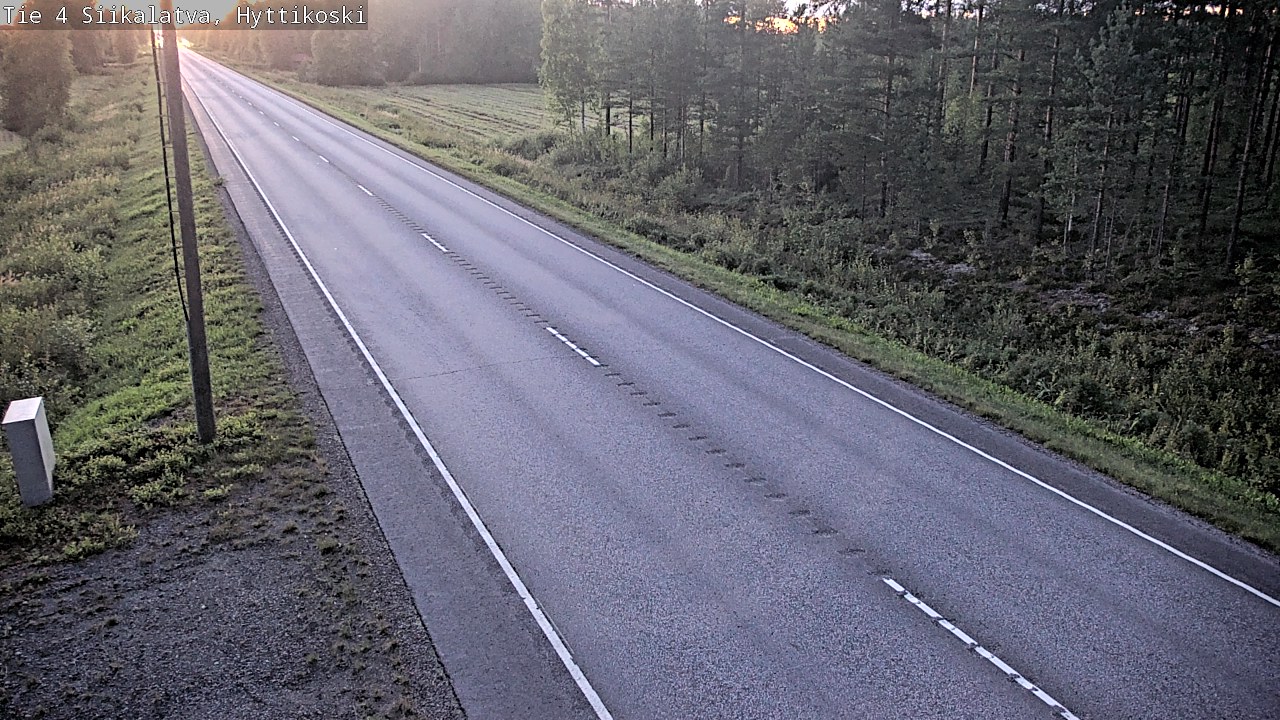 Weather Camera Image Road 4 Siikalatva, Hyttikoski, Siikalatva, Pohjois-Pohjanmaa