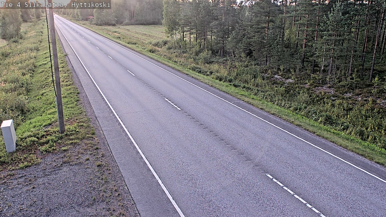Weather Camera Image Road 4 Siikalatva, Hyttikoski, Siikalatva, Pohjois-Pohjanmaa