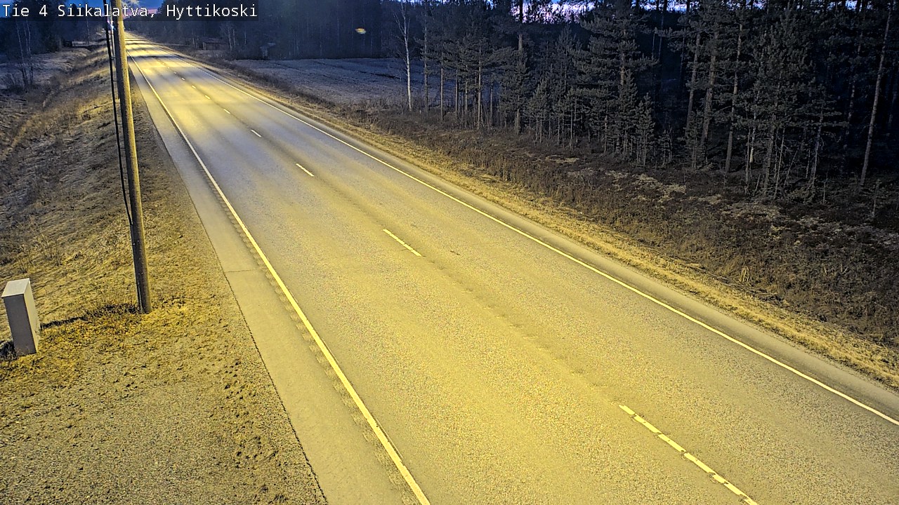 Weather Camera Image Väg 4 Siikalatva, Hyttikoski, Siikalatva, Pohjois-Pohjanmaa