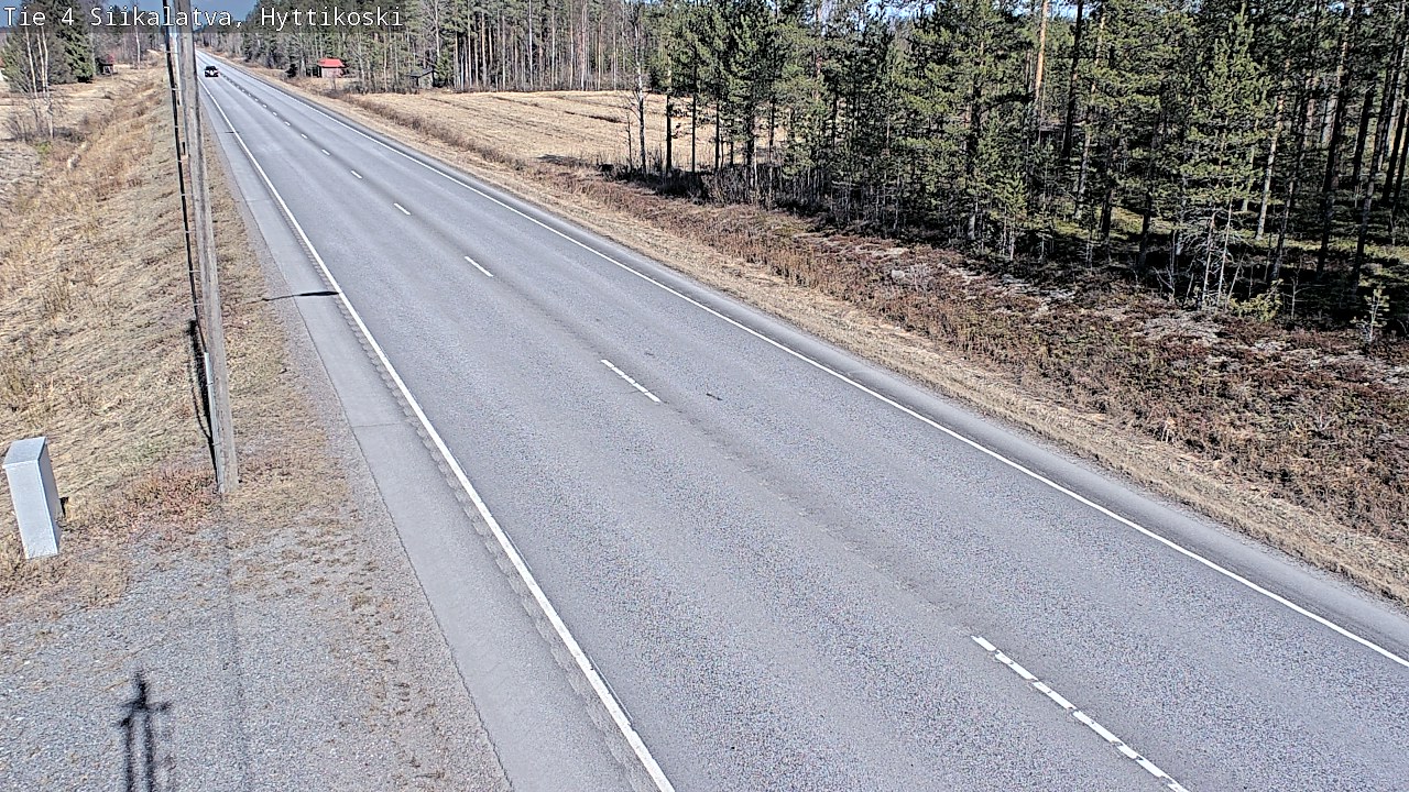 Weather Camera Image Väg 4 Siikalatva, Hyttikoski, Siikalatva, Pohjois-Pohjanmaa